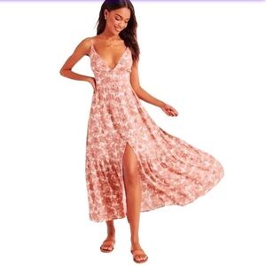 ABERCROMBIE & Fitch Phoebe Floral Button Down Midaxi Dress Size XST